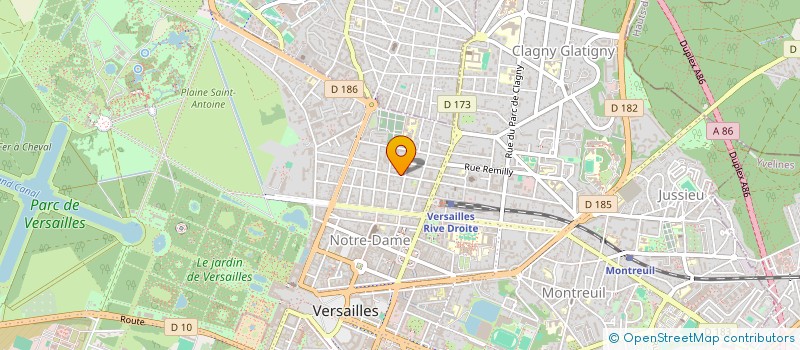 localisation de l'entreprise MADAME CHANTAL JOLY à VERSAILLES
