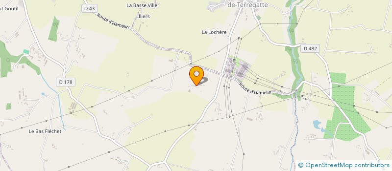 localisation de l'entreprise MADAME CHANTAL JOSSEAUME à SAINT-AUBIN-DE-TERREGATTE