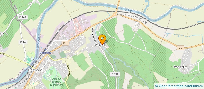 localisation de l'entreprise MADAME CHANTAL JOSSERAND  VINCELLES