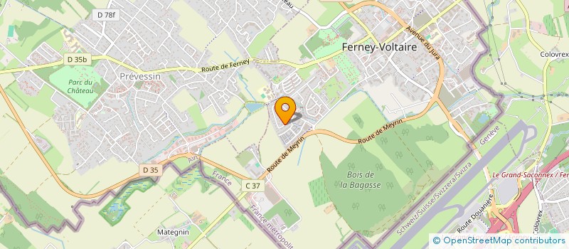 localisation de l'entreprise MADAME CHANTAL JOUAN  FERNEY-VOLTAIRE