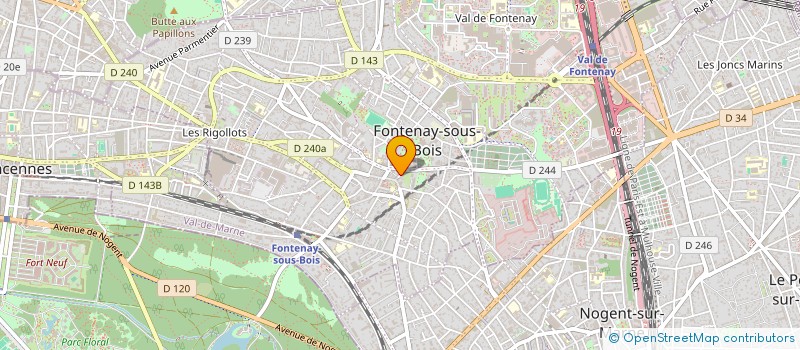 localisation de l'entreprise MADAME CHANTAL JOUANIQUE à FONTENAY-SOUS-BOIS