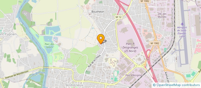 localisation de l'entreprise MADAME CHANTAL JUILLET  ANDREZIEUX-BOUTHEON