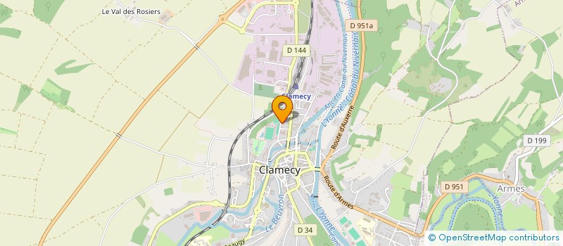 localisation de l'entreprise MADAME CHANTAL JUMEL à CLAMECY