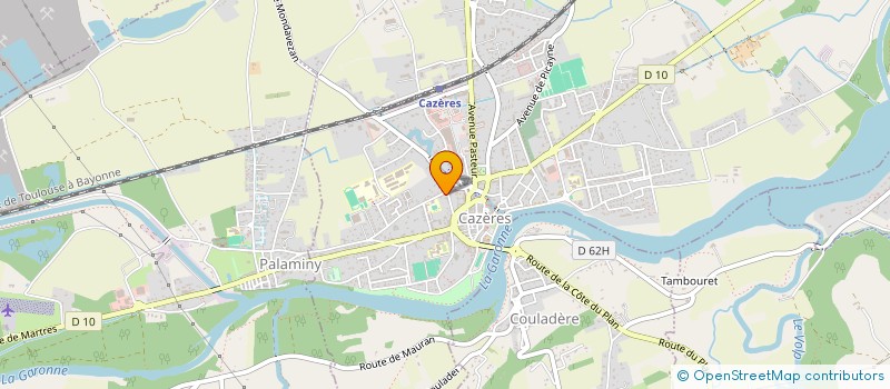 localisation de l'entreprise MADAME CHANTAL KOWALSKI  CAZERES