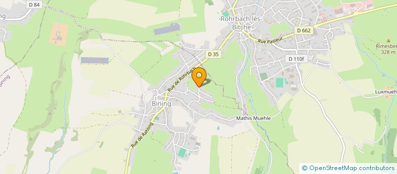 localisation de l'entreprise MADAME CHANTAL KREBS  BINING