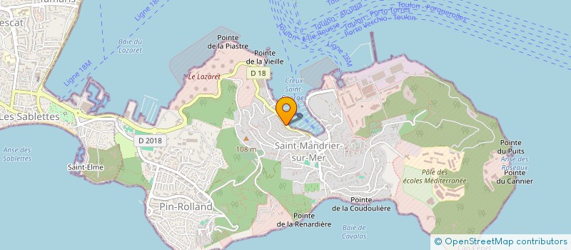 localisation de l'entreprise MADAME CHANTAL LABEAU  SAINT-MANDRIER-SUR-MER