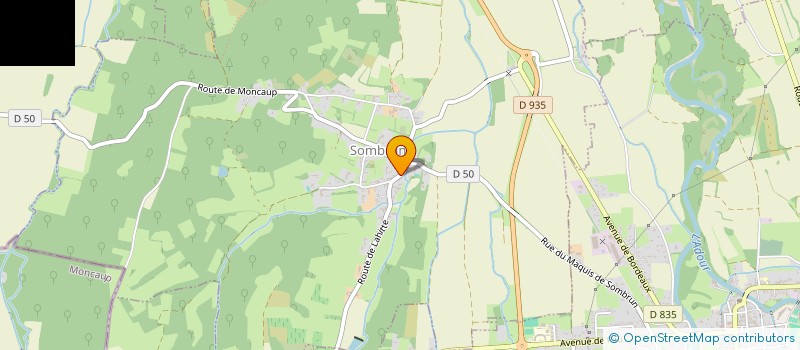 localisation de l'entreprise MADAME CHANTAL LACOSTE  SOMBRUN