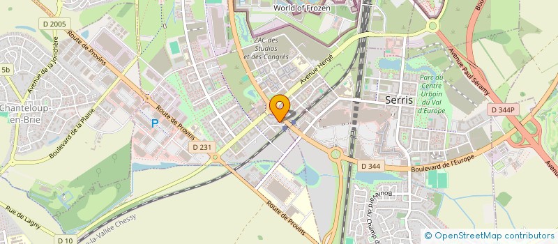 localisation de l'entreprise MADAME CHANTAL LADSOUS  MONTEVRAIN