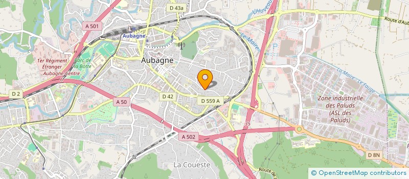 localisation de l'entreprise MADAME CHANTAL LAFAGE à AUBAGNE