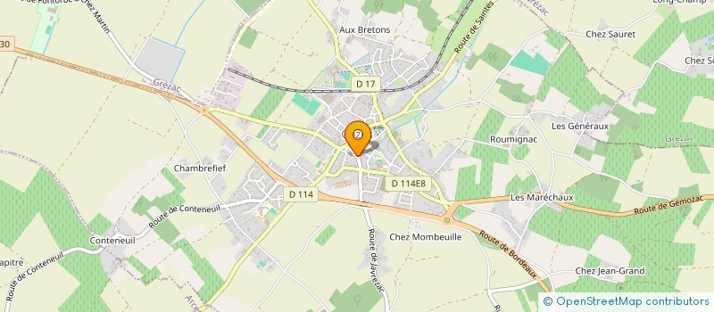 localisation de l'entreprise MADAME CHANTAL LAGARDE à COZES
