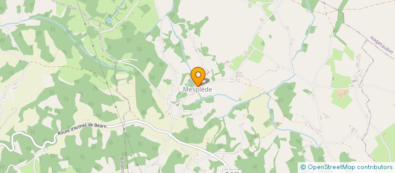 localisation de l'entreprise MADAME CHANTAL LALANNE  MESPLEDE