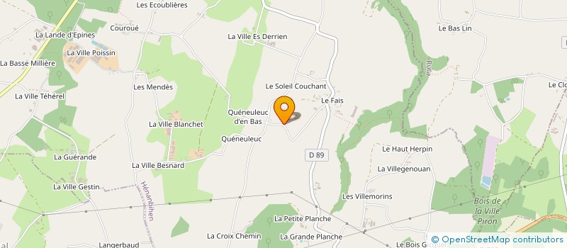 localisation de l'entreprise MADAME CHANTAL LANGLAMET  HENANBIHEN