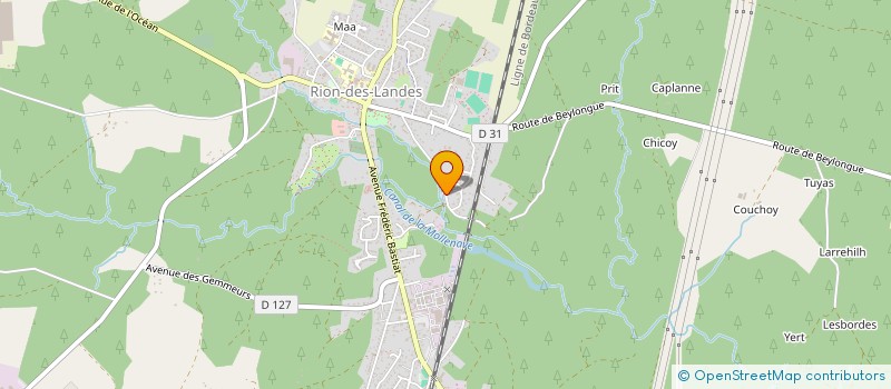 localisation de l'entreprise MADAME CHANTAL LANNEGRAND à RION-DES-LANDES