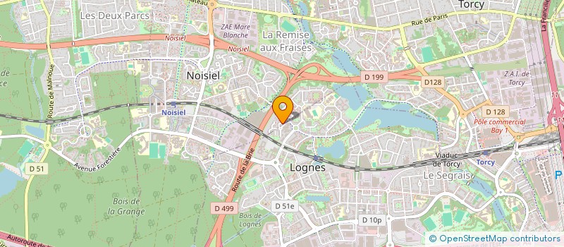 localisation de l'entreprise MADAME CHANTAL LAPORCHERIE  NOISIEL