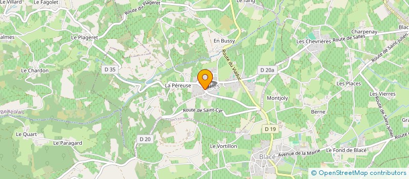 localisation de l'entreprise MADAME CHANTAL LARIVOIRE  SALLES-ARBUISSONNAS-EN-BEAUJOLAIS