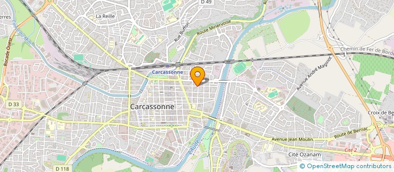 localisation de l'entreprise MADAME CHANTAL LARRUE à CARCASSONNE