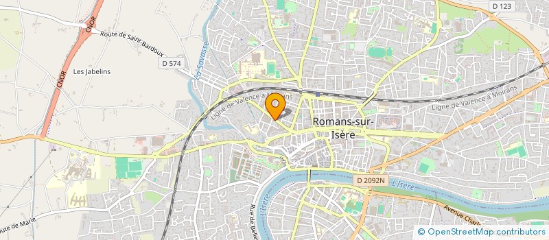 localisation de l'entreprise MADAME CHANTAL LASSERRE  ROMANS-SUR-ISERE