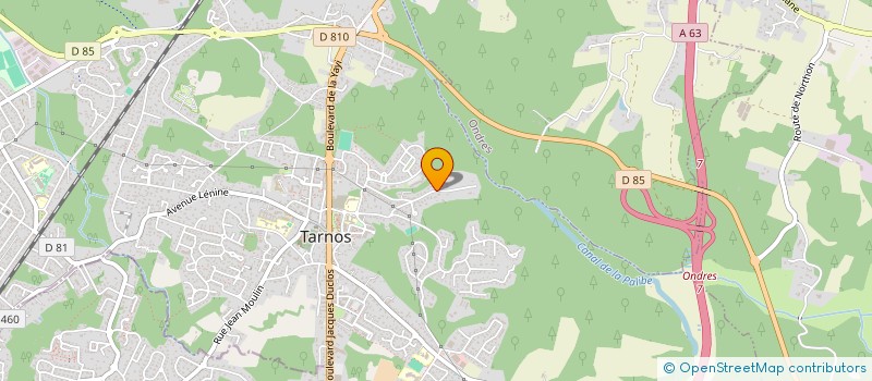 localisation de l'entreprise MADAME CHANTAL LATESTAIRE  TARNOS