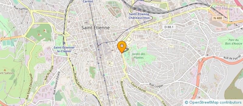 localisation de l'entreprise MADAME CHANTAL LAURENT  SAINT-ETIENNE