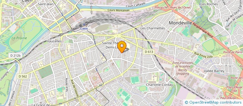 localisation de l'entreprise MADAME CHANTAL LAURENT-VIMARD à CAEN