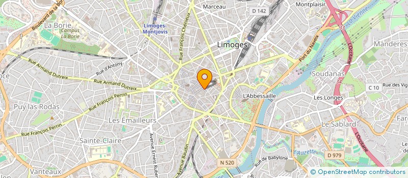 localisation de l'entreprise MADAME CHANTAL LAVERGNE à LIMOGES