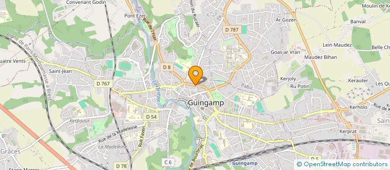 localisation de l'entreprise MADAME CHANTAL LE DANTEC  GUINGAMP