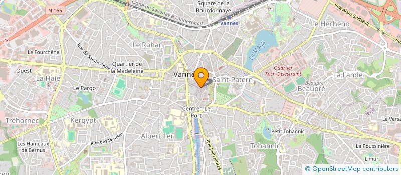 localisation de l'entreprise MADAME CHANTAL LE FUSTEC à VANNES