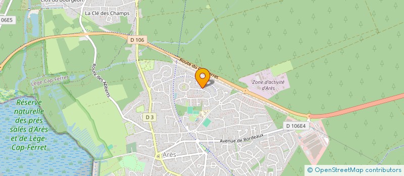 localisation de l'entreprise MADAME CHANTAL LE GOFF  ARES