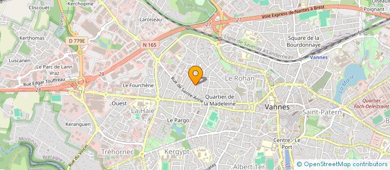 localisation de l'entreprise MADAME CHANTAL LE GUILLANT à VANNES