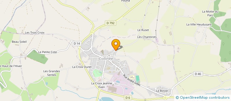 localisation de l'entreprise MADAME CHANTAL LE GUYADER à LE MENE