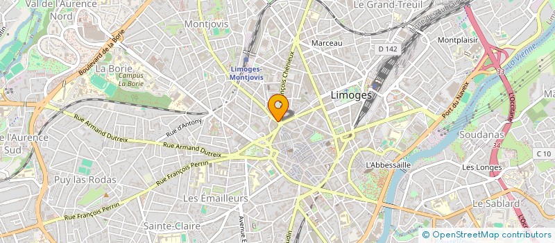 localisation de l'entreprise MADAME CHANTAL LE SAOUTER à LIMOGES
