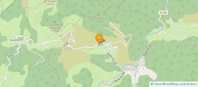 localisation de l'entreprise MADAME CHANTAL LEBLOND  DORNAS