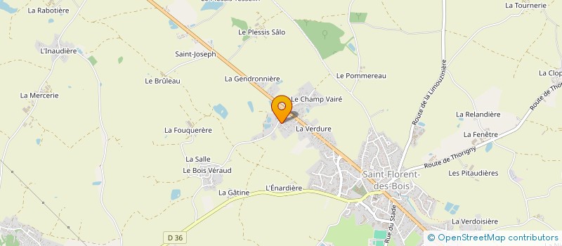 localisation de l'entreprise MADAME CHANTAL LEBOEUF  RIVES DE L'YON