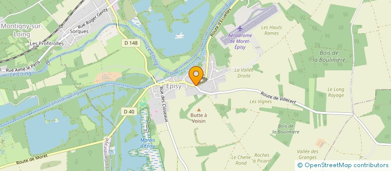 localisation de l'entreprise MADAME CHANTAL LEBRUNET  MORET-LOING-ET-ORVANNE