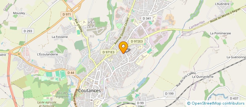 localisation de l'entreprise MADAME CHANTAL LECARPENTIER  COUTANCES