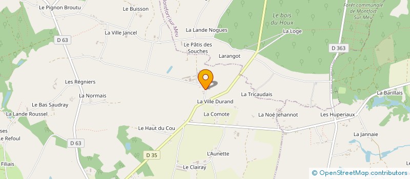 localisation de l'entreprise MADAME CHANTAL LEFEVRE à IFFENDIC