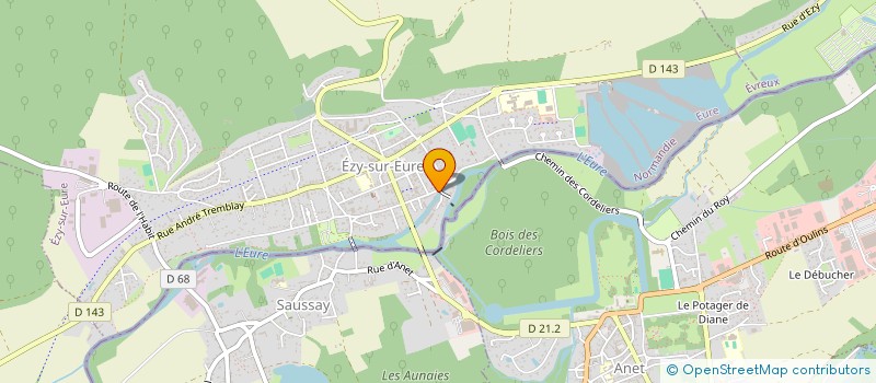 localisation de l'entreprise MADAME CHANTAL LEFORT  EZY-SUR-EURE