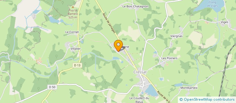 localisation de l'entreprise MADAME CHANTAL LEGENDARME à CRESSAT