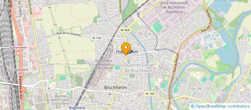 localisation de l'entreprise MADAME CHANTAL LEITZ  HNHEIM