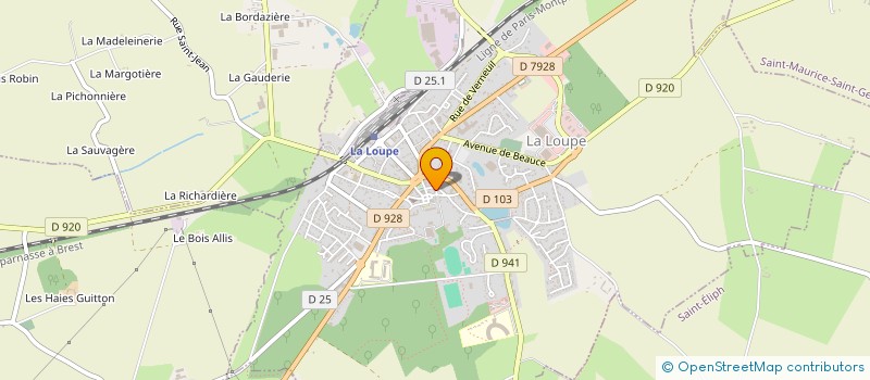 localisation de l'entreprise MADAME CHANTAL LEROYER à LA LOUPE