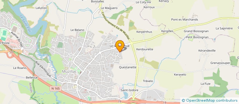 localisation de l'entreprise MADAME CHANTAL LESCOP  MUZILLAC