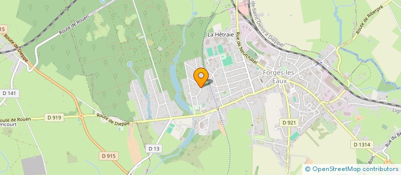 localisation de l'entreprise MADAME CHANTAL LEVA  FORGES-LES-EAUX