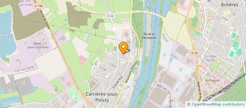 localisation de l'entreprise MADAME CHANTAL LEVAVASSEUR  CARRIERES-SOUS-POISSY