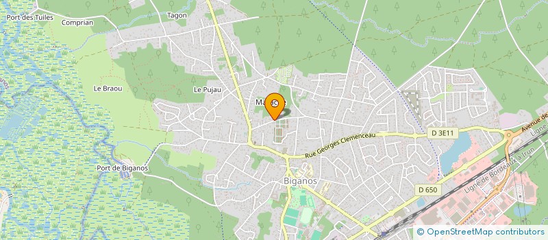 localisation de l'entreprise MADAME CHANTAL LEVEQUE  BIGANOS