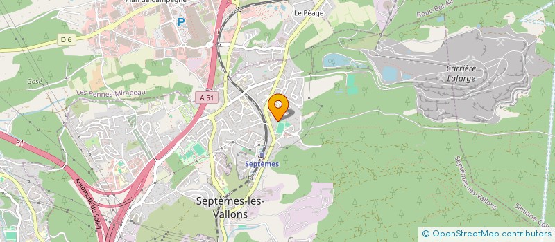 localisation de l'entreprise MADAME CHANTAL LEYDET à SEPTEMES-LES-VALLONS