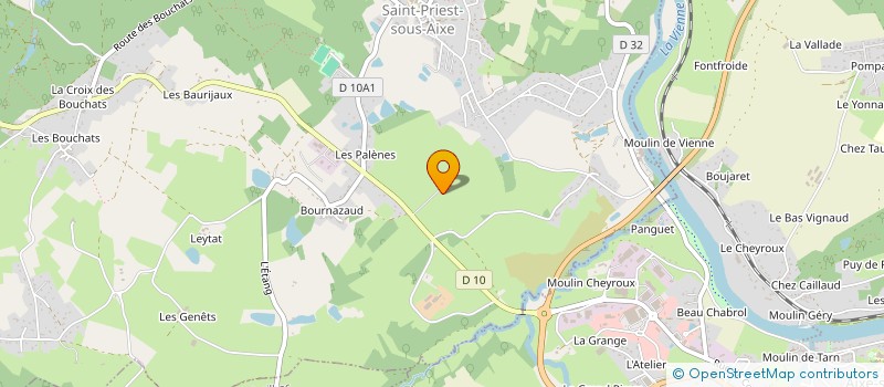 localisation de l'entreprise MADAME CHANTAL LEYSSENE  SAINT-PRIEST-SOUS-AIXE