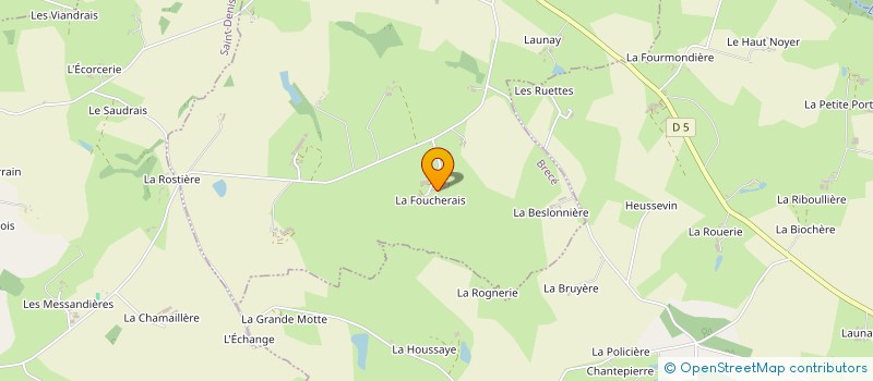 localisation de l'entreprise MADAME CHANTAL LHUISSIER  BRECE