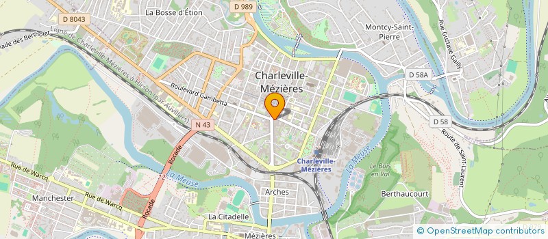 localisation de l'entreprise MADAME CHANTAL LIGONY  CHARLEVILLE-MEZIERES