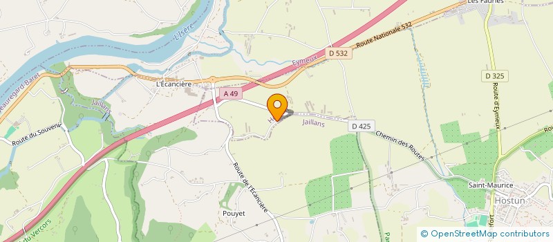 localisation de l'entreprise MADAME CHANTAL LIOTARD  HOSTUN