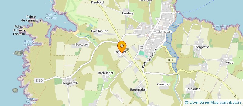 localisation de l'entreprise MADAME CHANTAL LOREC à SAUZON